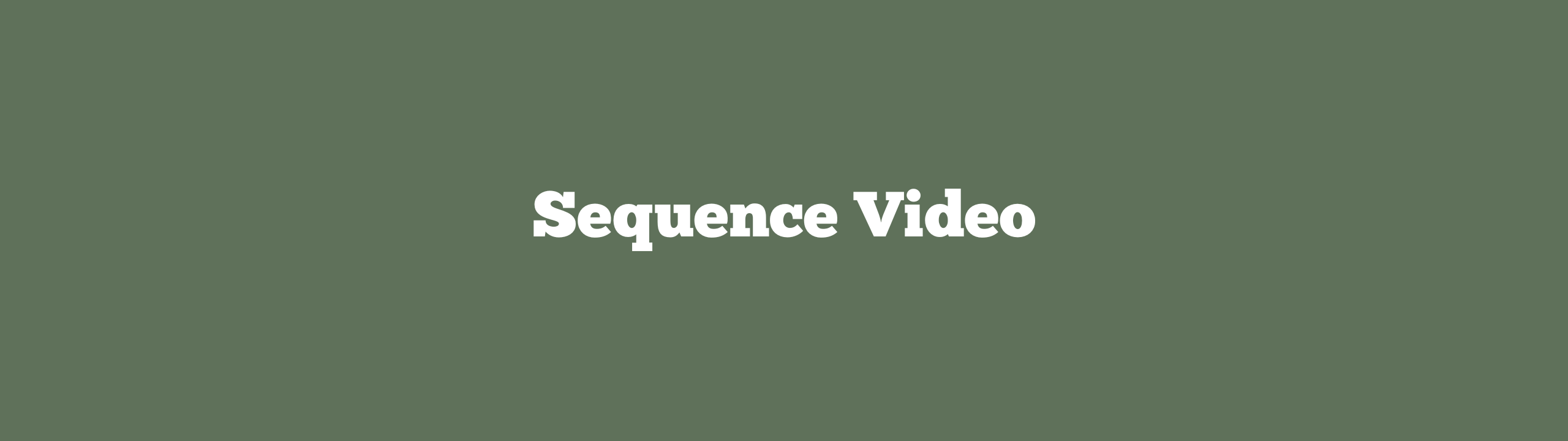 Sequence film editing overview